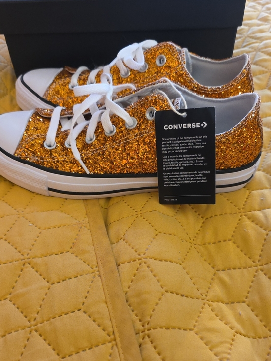 Converse Shoes - Converse Adult Glitter Low Top Sneakers - Copper
